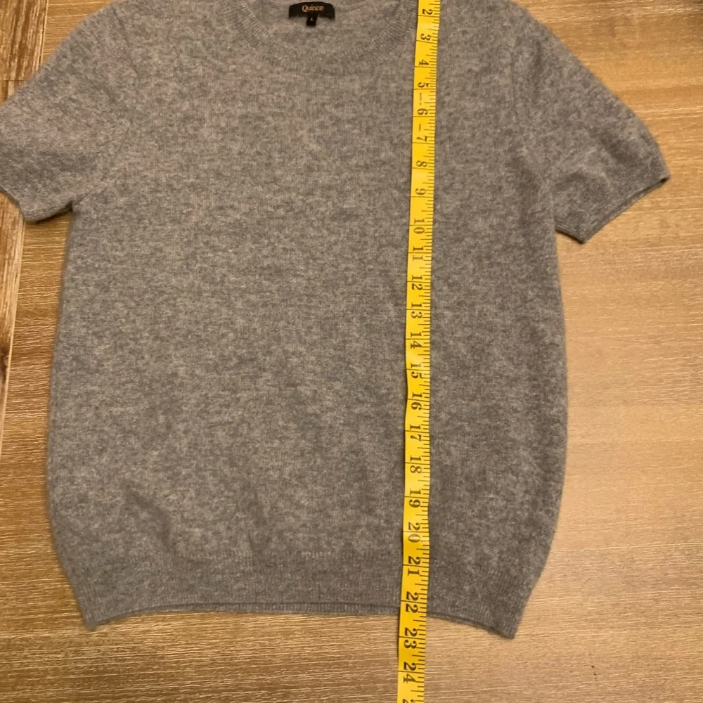 Quince   Mongolian Heather Gray  Cashmere Sweater - Picture 5 of 10